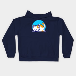 Cute Fat Cat Sleeping Cartoon Kids Hoodie